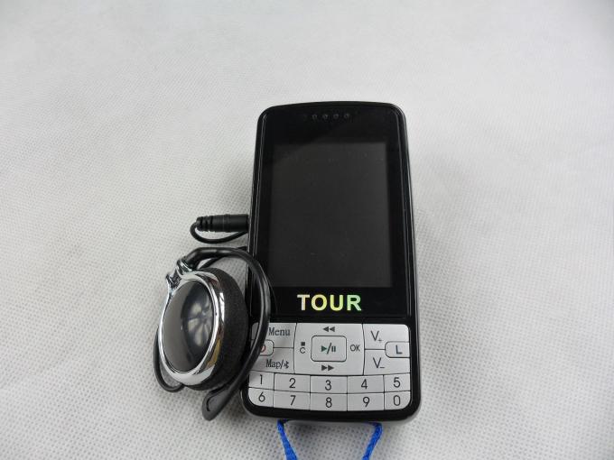 Hệ thống hướng dẫn du lịch tự động 007B với màn hình LCD, hệ thống hướng dẫn du lịch màu đen